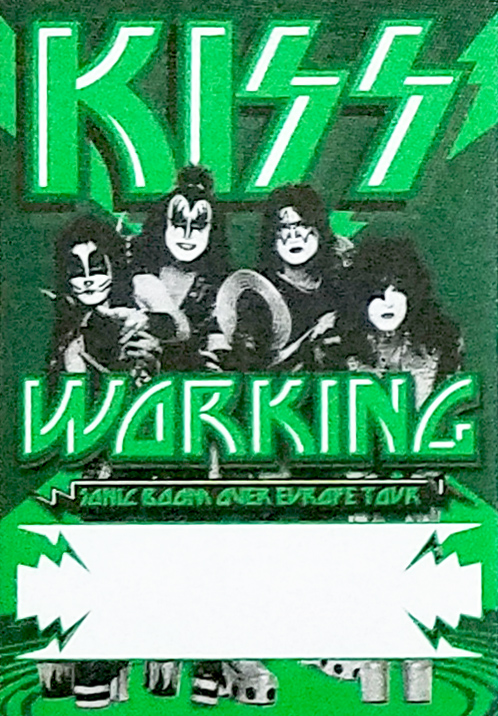 KISS 40th Anniversary Tour VIP laminate pass - KISS Addiction