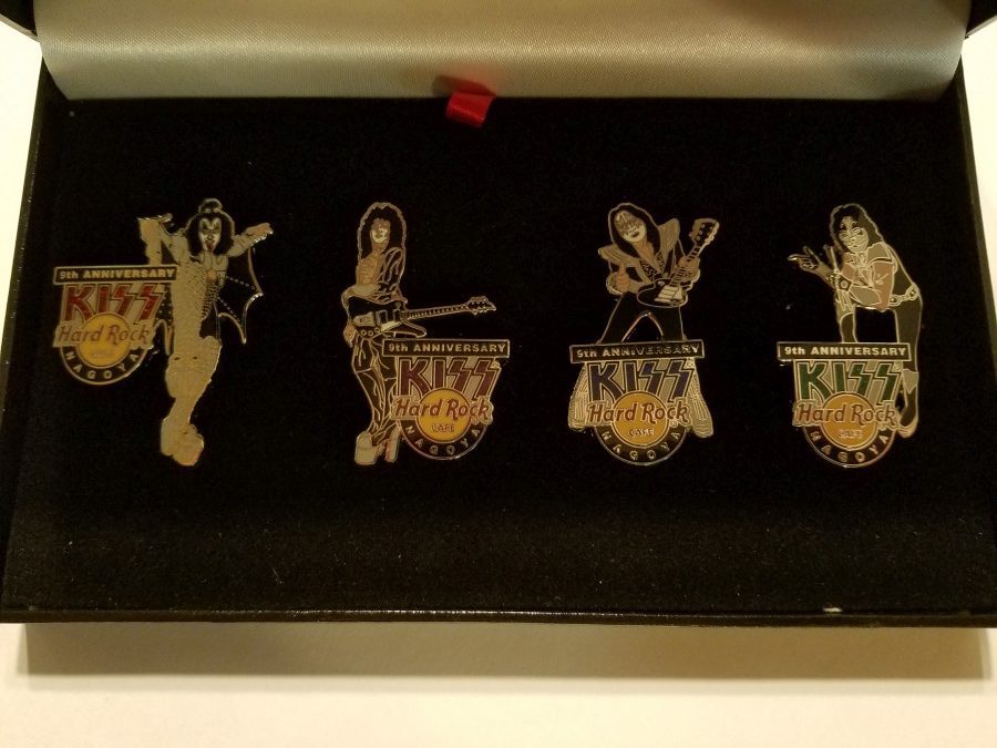 KISS Hard Rock Nagoya Japan 9th Anniversary Pin Set - KISS Addiction