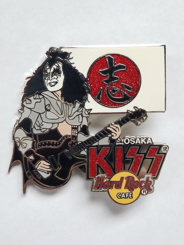 ハードロックカフェ KISS ピン 大阪 値下げ KISS Hard Rock Cafe Osaka, Japan Gene Simmons Pin Limited