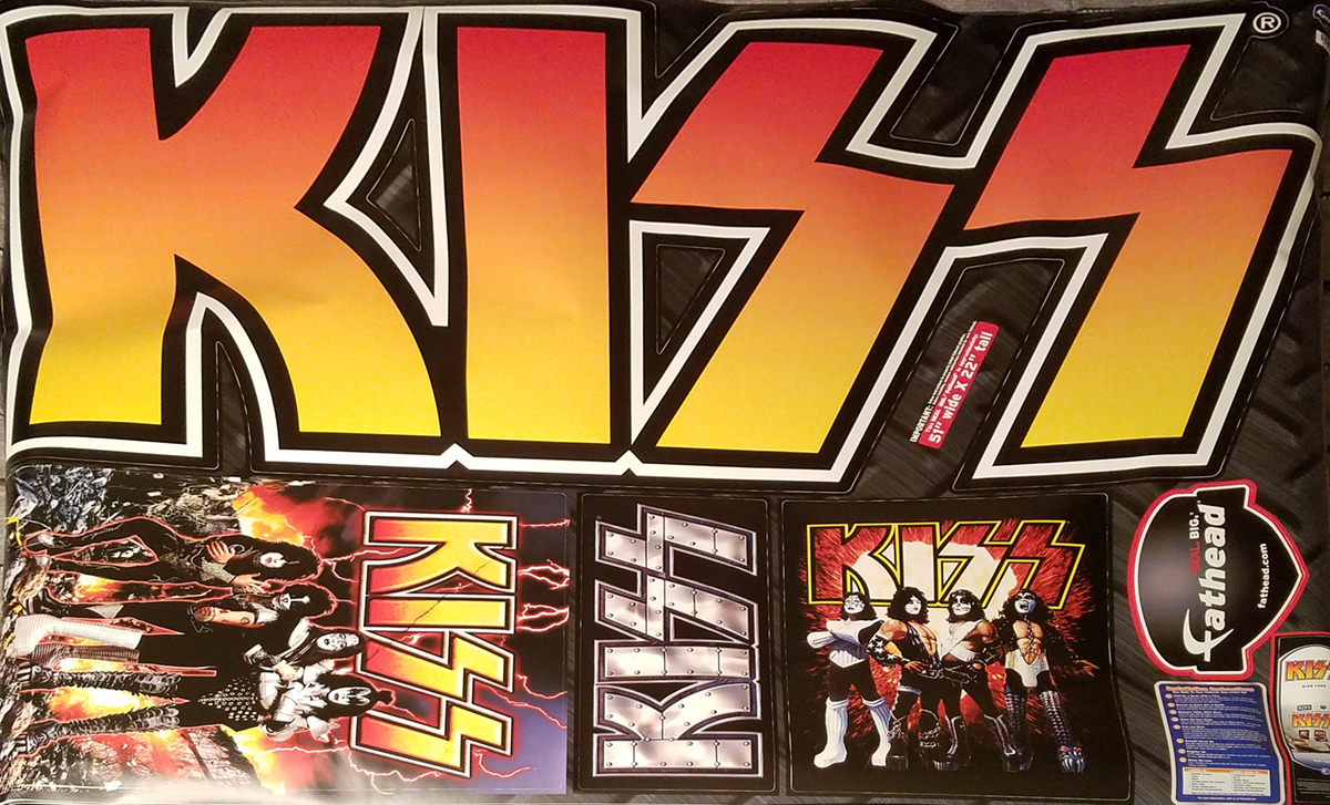 Kiss Fathead Logos Band Wall Decal Set Kiss Addiction