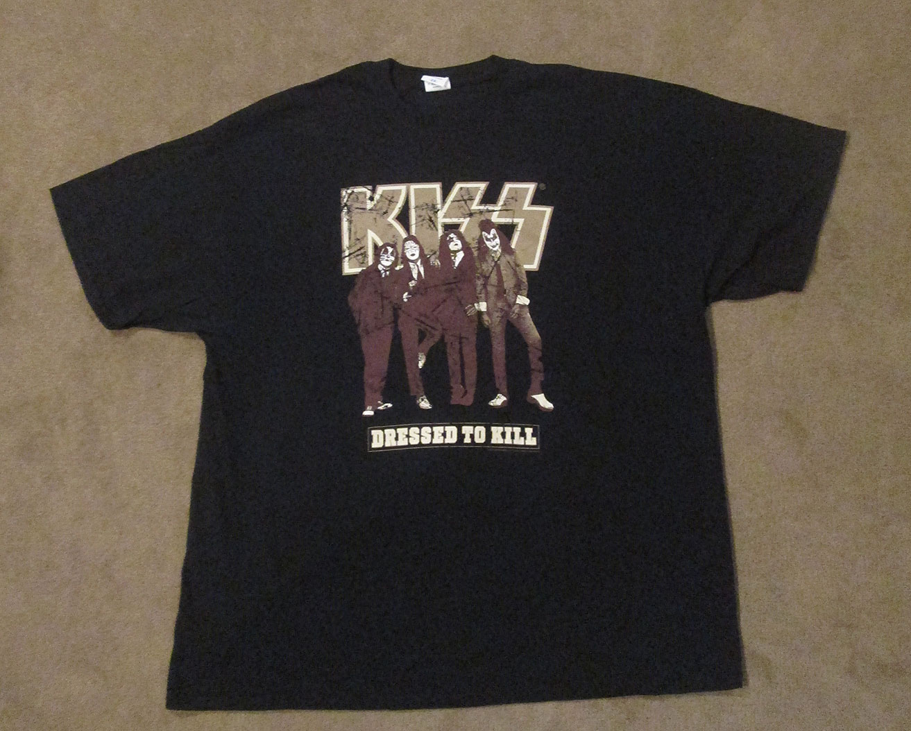 kiss dressed to kill shirt Kiss Band Men's T-shirt Dressed to Kill Vintage Graphic Tee Rock Concert  Tour Merch Shirt Sizes S to 5XL Graphic Tees Gift for Him