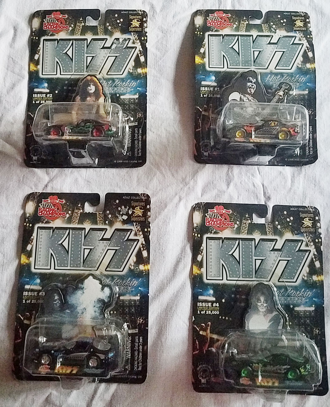 KISS Racing Champions Psycho Circus die cast cars – set of 4 – KISS  Addiction